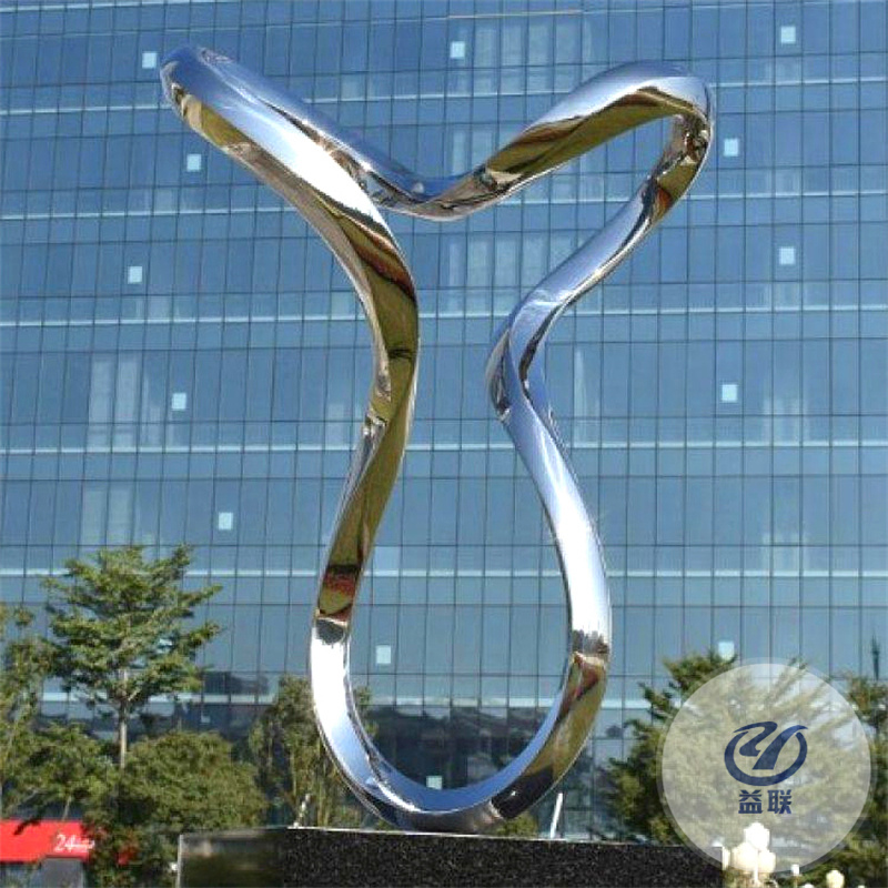 定制大型不銹鋼雕塑戶外樓空月亮圓環(huán)魔方地球儀景觀鯨魚發(fā)光水滴