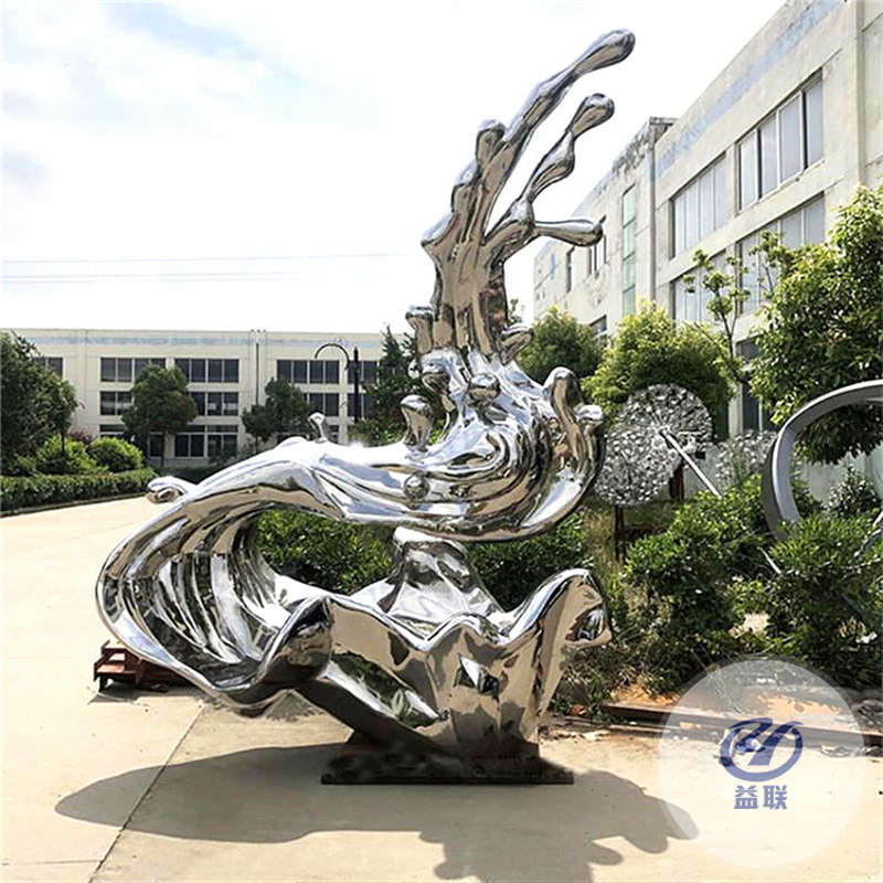 戶外大型不銹鋼雕塑景觀定制廠家創(chuàng)意廣場(chǎng)校園鏡面圓環(huán)鏤空鹿擺件