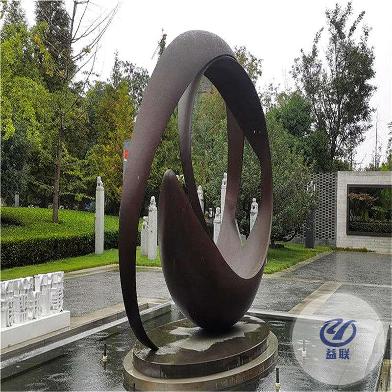 現(xiàn)代抽象不銹鋼雕塑定做戶外學(xué)校公園園林景觀鏤空大型藝術(shù)品擺件