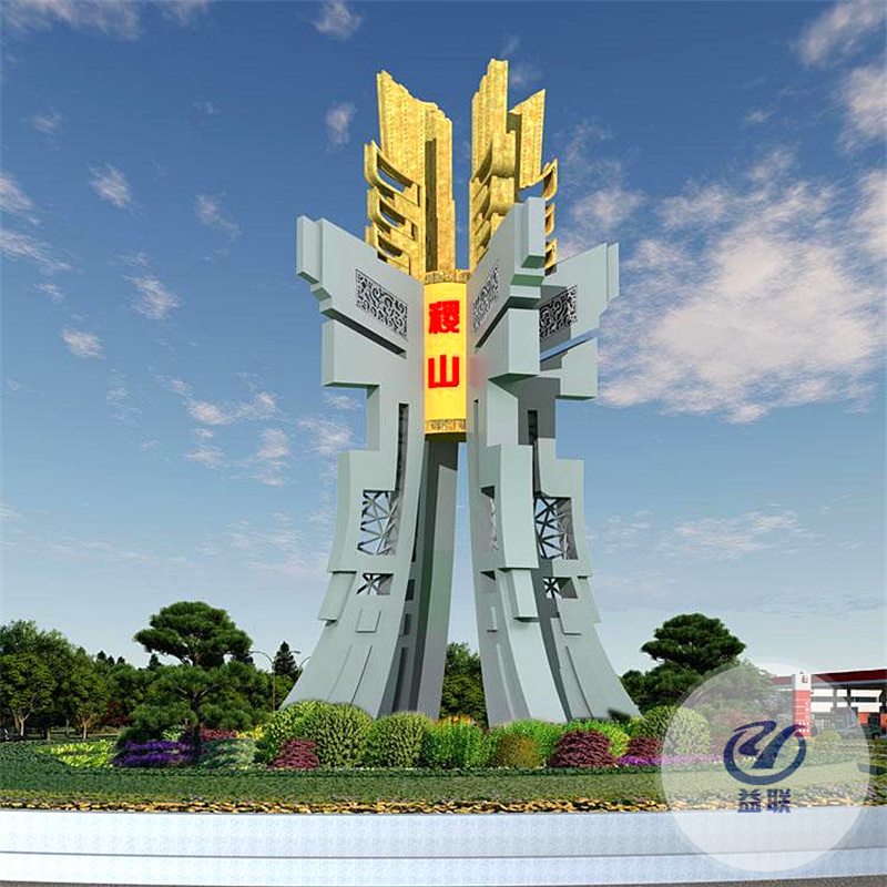 大型不銹鋼雕塑定制戶外廣場房地產(chǎn)鏡面月亮金屬創(chuàng)意城市景觀擺件