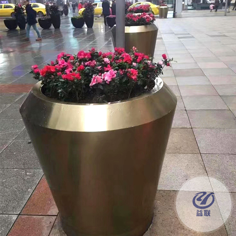 簡(jiǎn)約現(xiàn)代玻璃鋼圓形花盆戶(hù)外花槽市政園林景觀(guān)廣場(chǎng)種植大號(hào)花箱